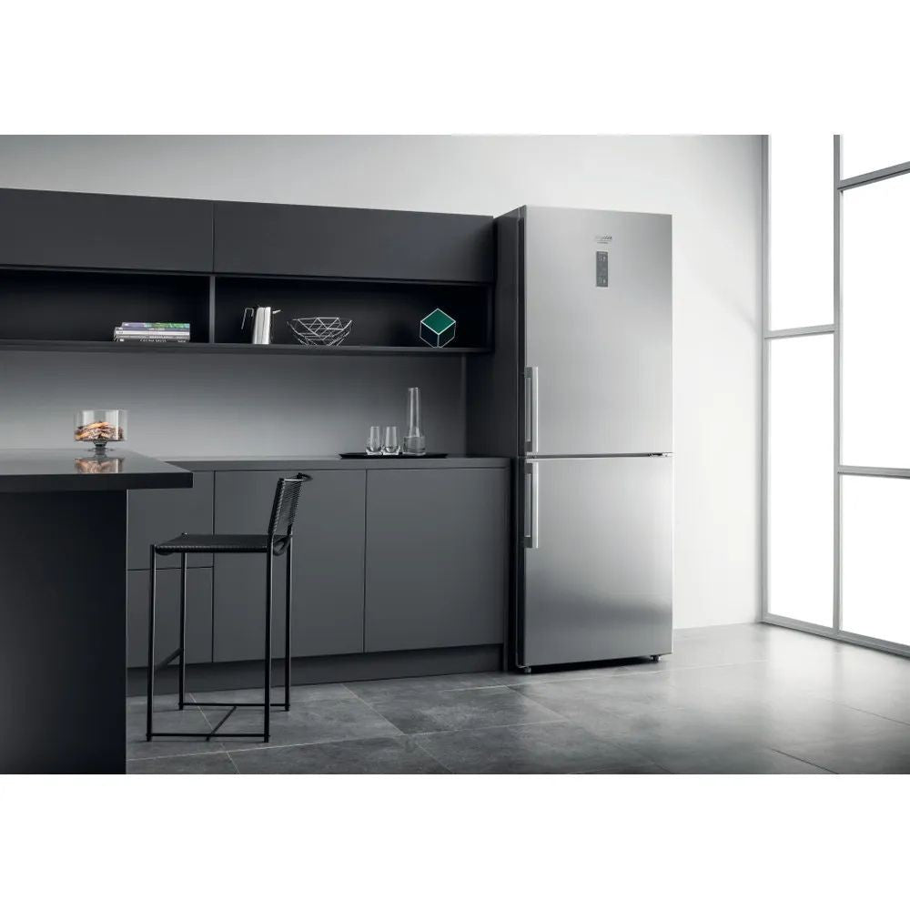 Hotpoint Ariston Frigorifero combinato no frost HA70BE72X inox ottico classe E