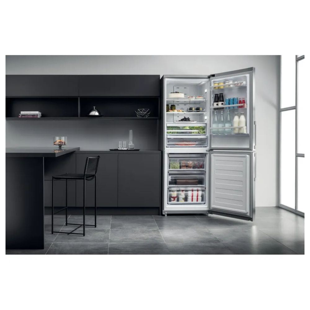 Hotpoint Ariston Frigorifero combinato no frost HA70BE72X inox ottico classe E