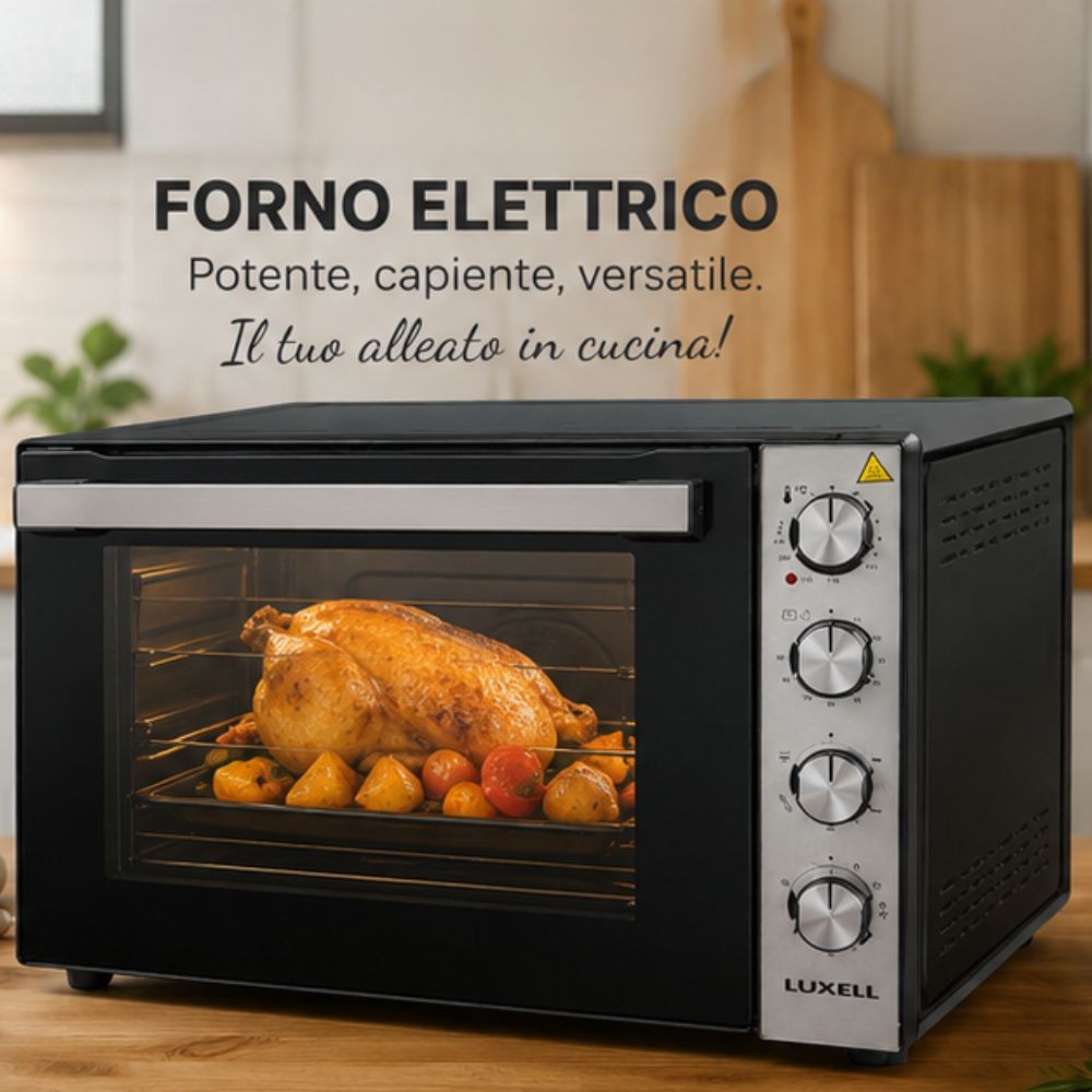 Luxell Forno multifunzione 70 litri LX-9645 nero inox