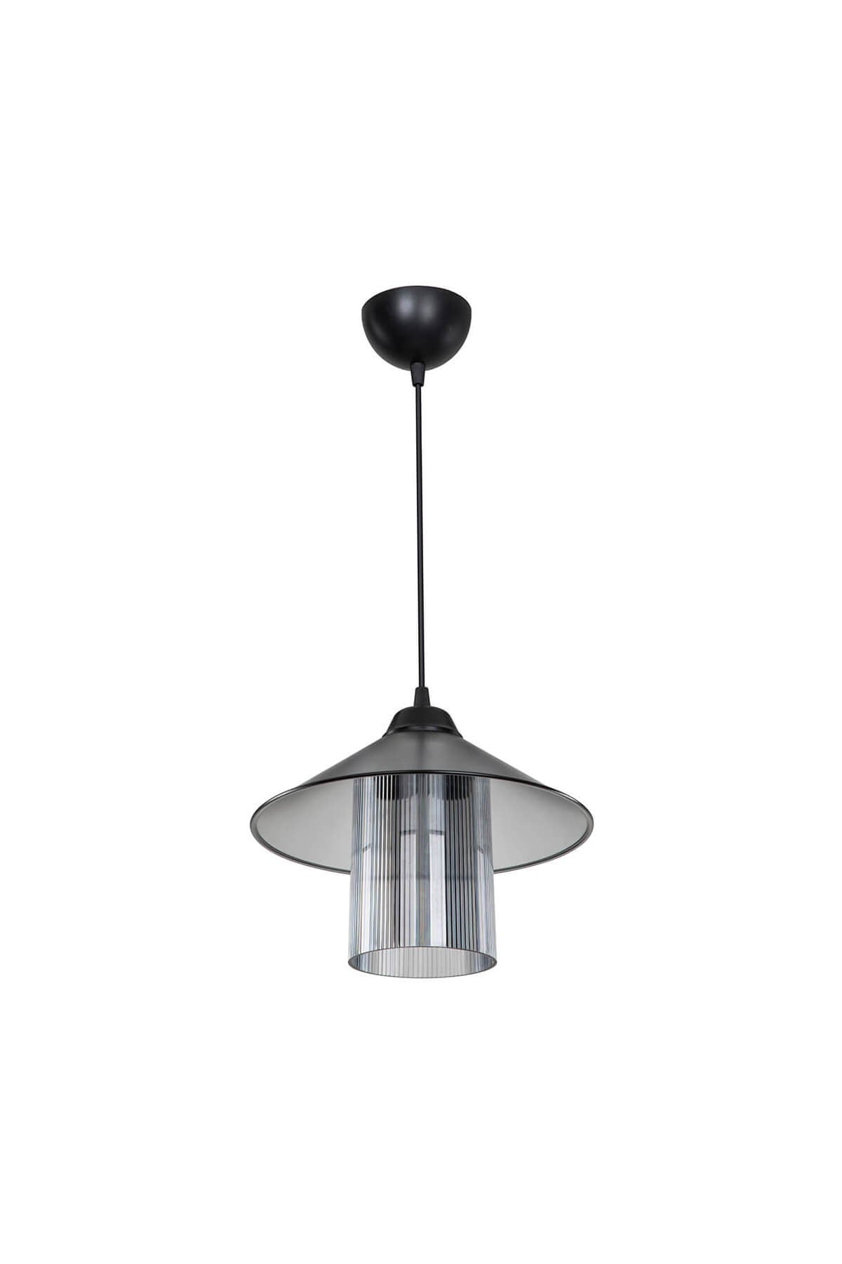 Lampada da soffitto Inka ASZ1463 con paralume in plastica fumÃ©