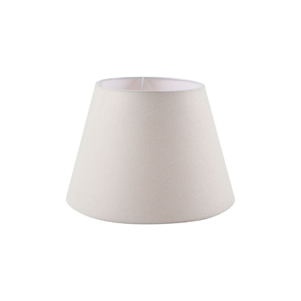 Lampada da tavolo DECOPIC2632 con paralume in PVC effetto tessuto bianco
