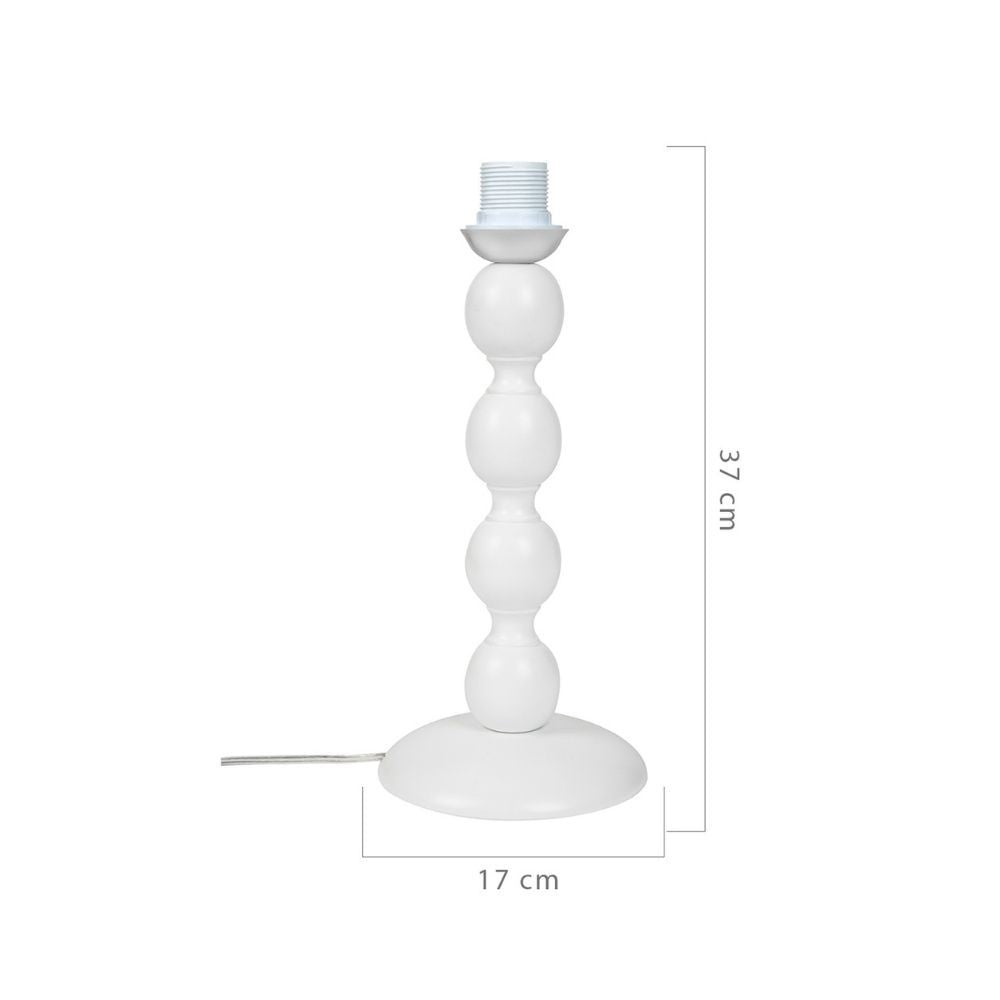 Lampada da tavolo Laguna ASZ0550 legno naturale bianco