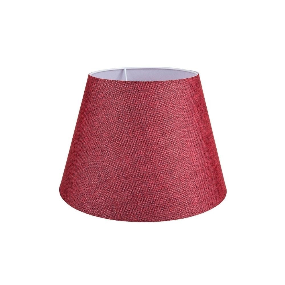 Lampada da tavolo LAGUNAH372865 con paralume in PVC effetto tessuto rosso