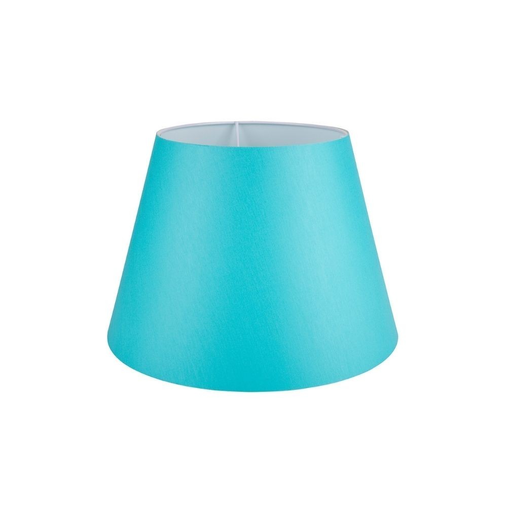 Lampada da tavolo LAGUNAH372877 con paralume in PVC effetto tessuto turchese
