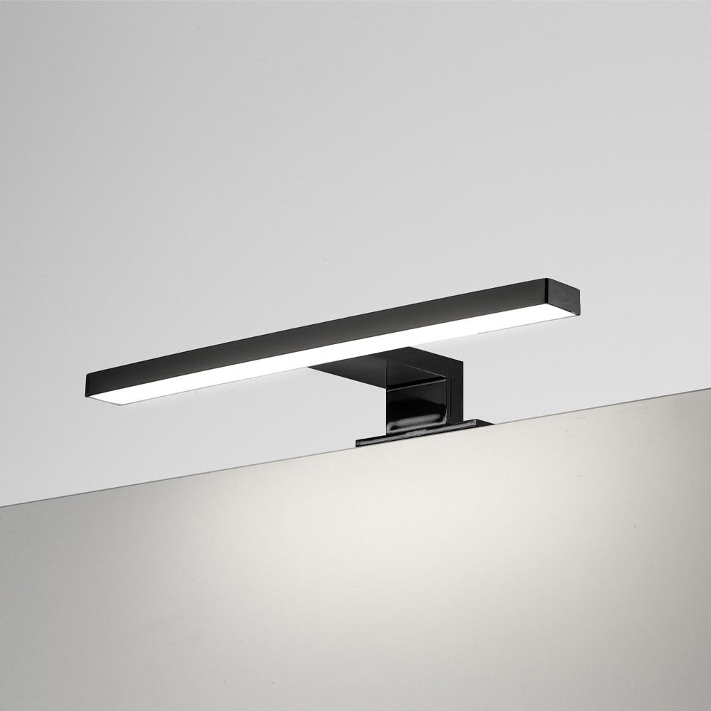Lampada LED Kyra per bagno 300 mm nera
