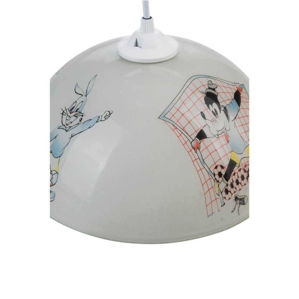 Lampada per cameretta Mufi MDL4164 vetro bianco con disegni