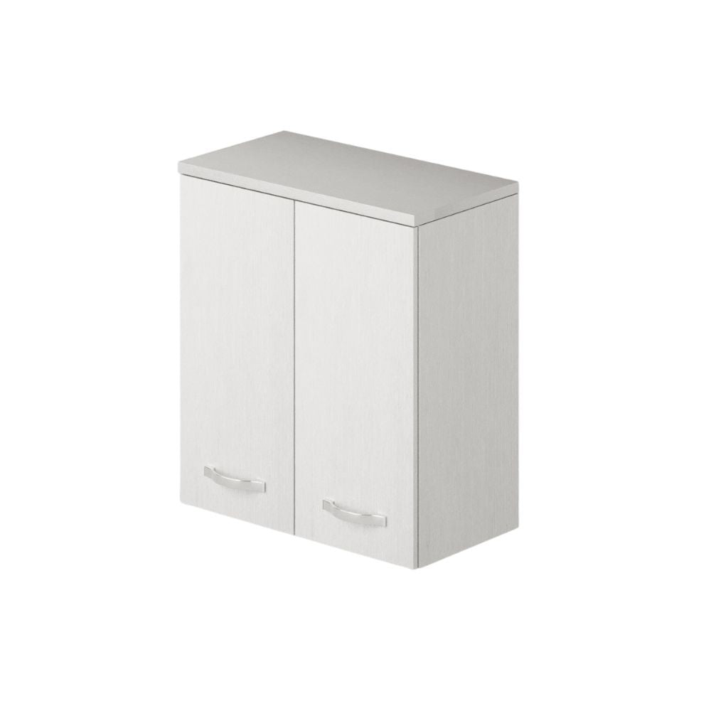 Laundry pensile bagno due ante 71x38x77 bianco frassinato