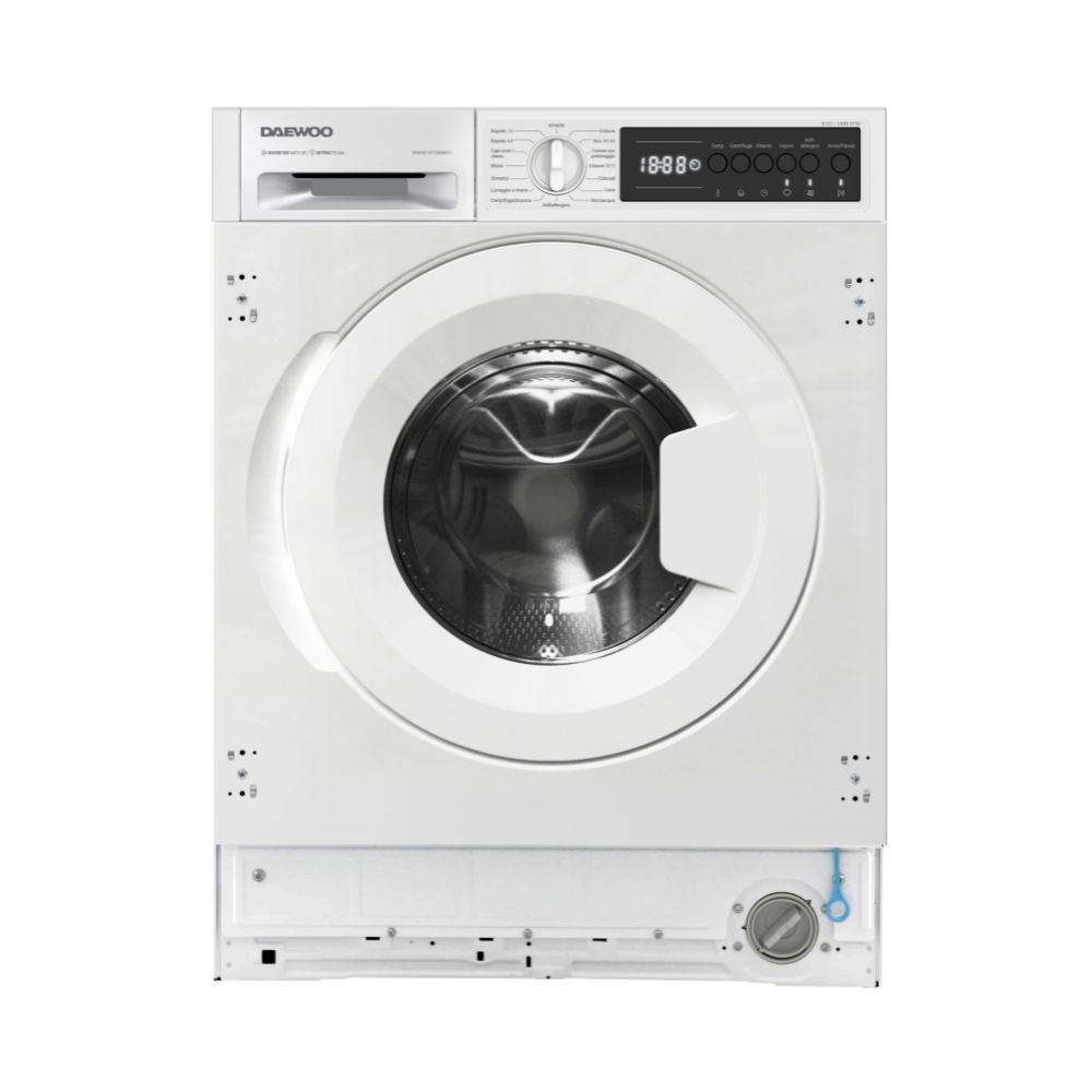 Lavatrice da incasso Daewoo WMIC84XWB1IT 1400 giri 8 kg. bianco classe B
