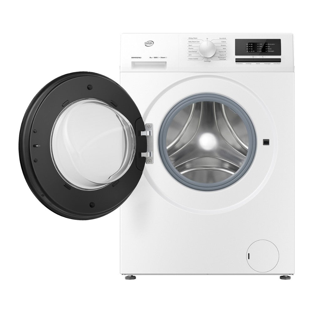 Lavatrice Daya DHW812IVA3 carica frontale 8 kg. Inverter 12000 giri bianco classe A