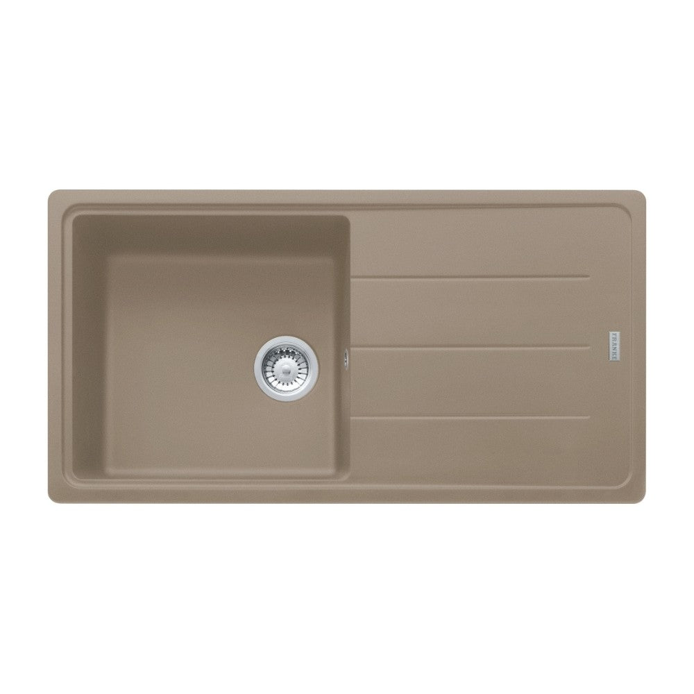 Lavello 1 vasca Franke BFG61197 Oyster  con gocciolatoio reversibile fragranite 97x50 cm.