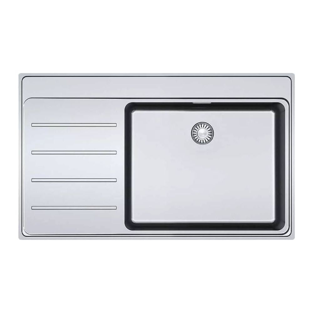 Lavello 1 vasca Franke FSX211 con gocciolatoio sinistro 86x52 cm. inox satinato