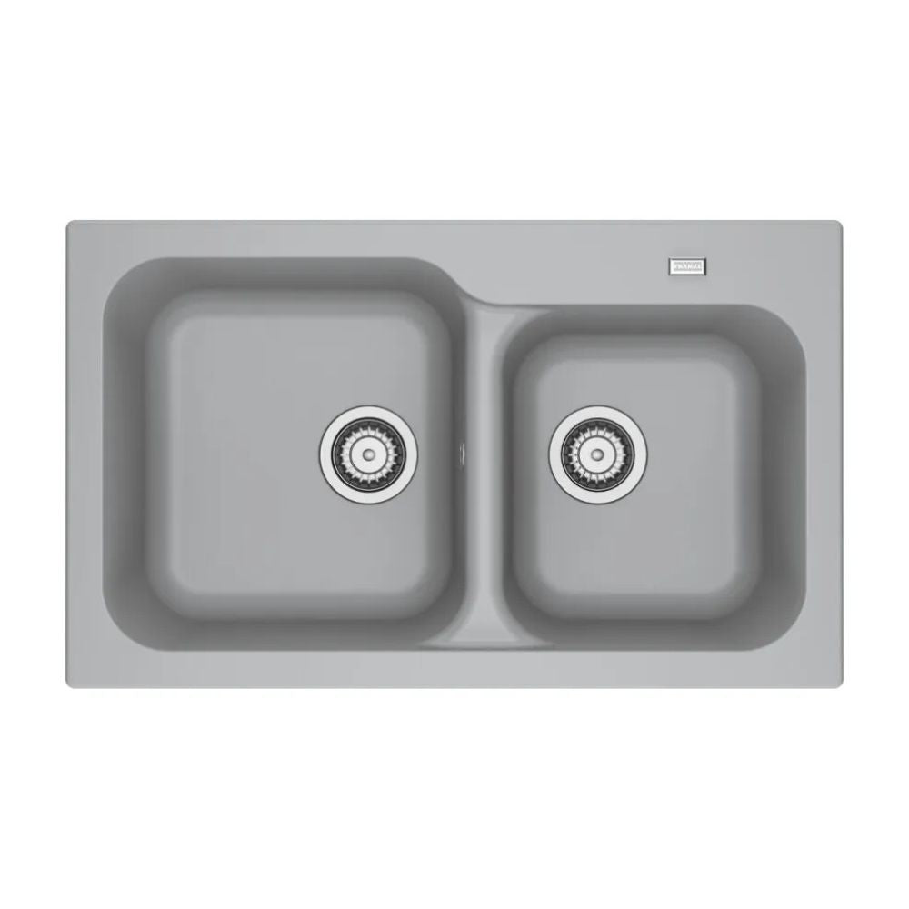 Lavello da incasso 2 vasche Franke KID 620 tectonite 83x50 cm. colore grigio