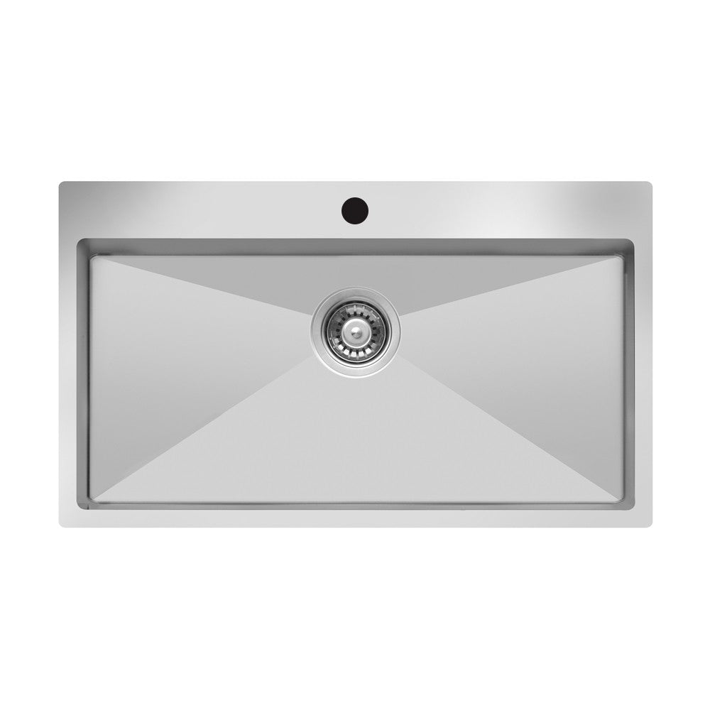 Lavello da incasso SA3104071 1 vasca 76x50.5 cm inox
