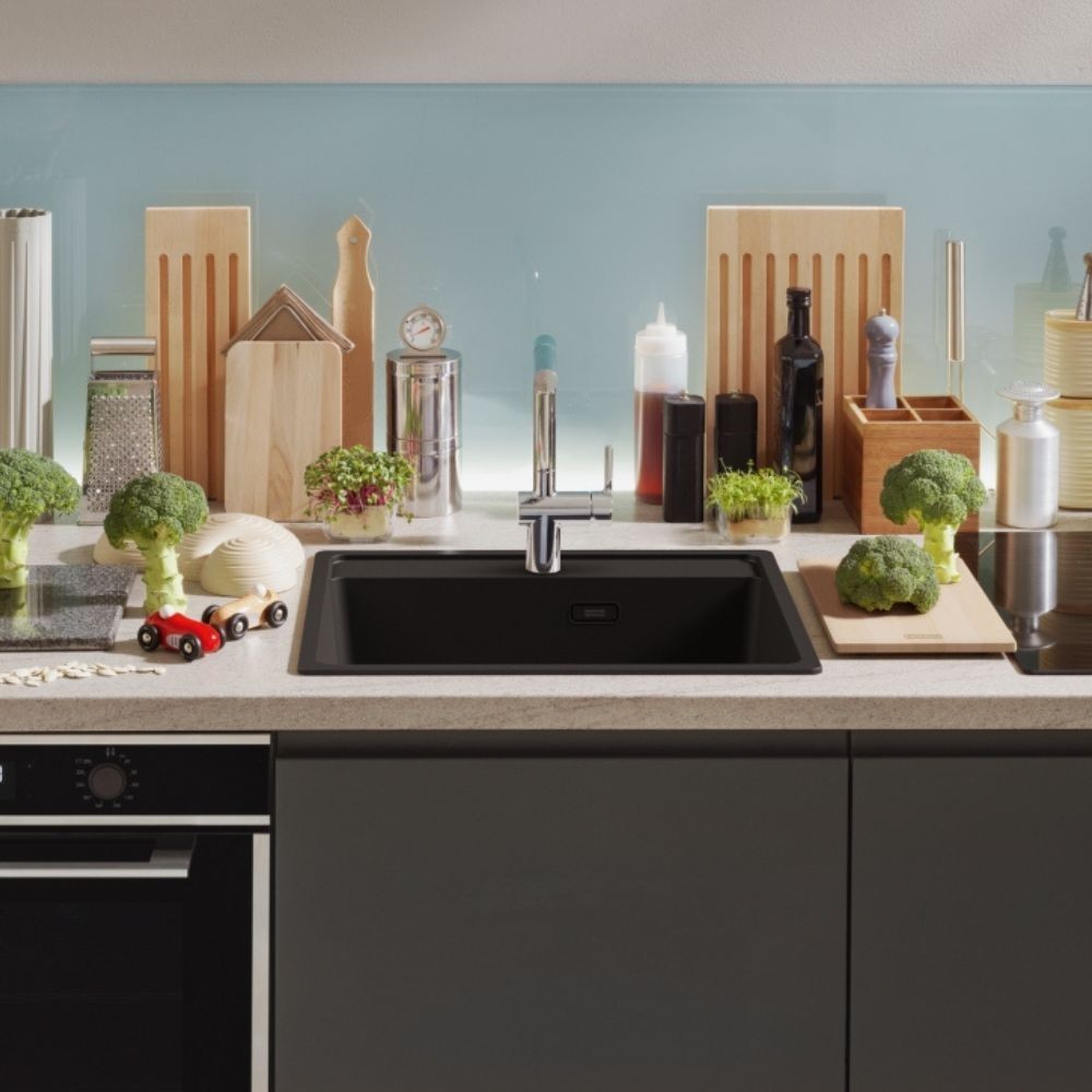 Lavello incasso Franke MRG61052TL 1 vasca 56x40 fragranite nero matt