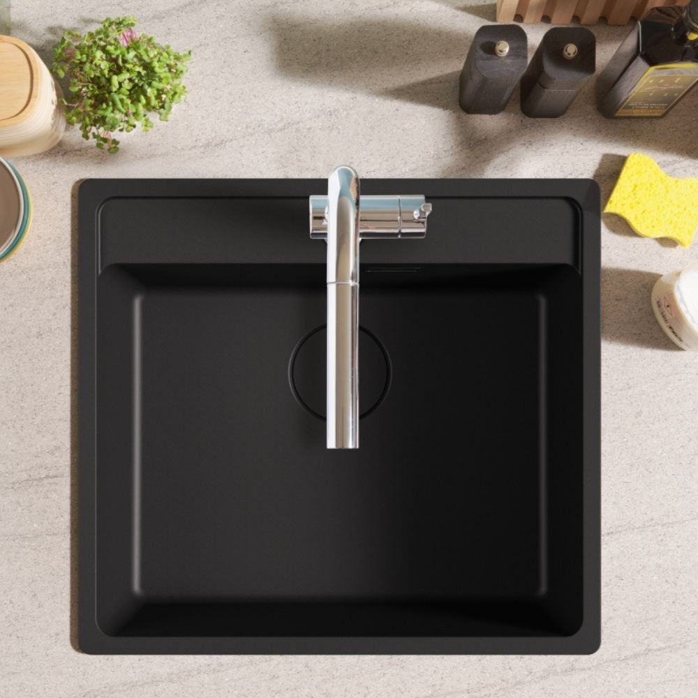 Lavello incasso Franke MRG61052TL 1 vasca 56x40 fragranite nero matt