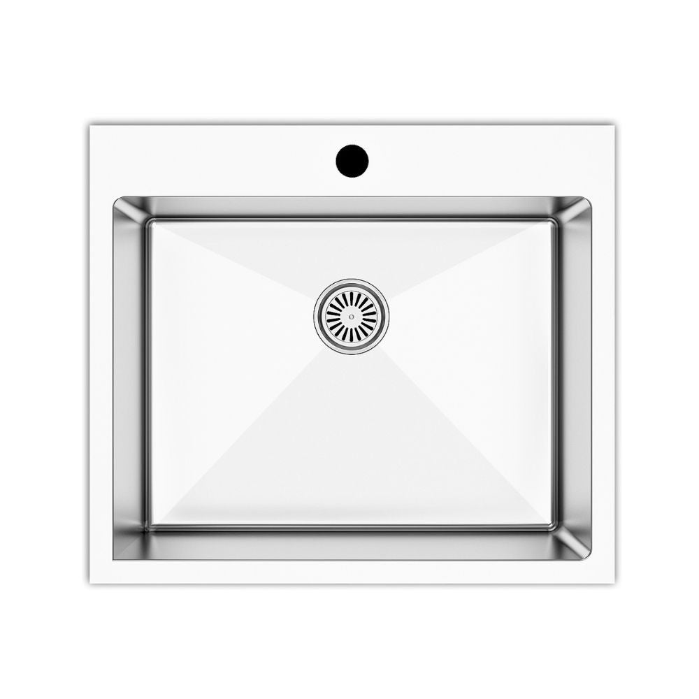 Lavello incasso SA3070 una vasca 55x48 cm. inox