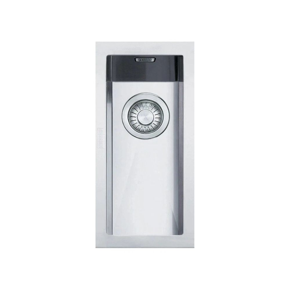 Lavello monovasca Franke Planar PEX110-16 sottotop inox satinato 44x20 cm.