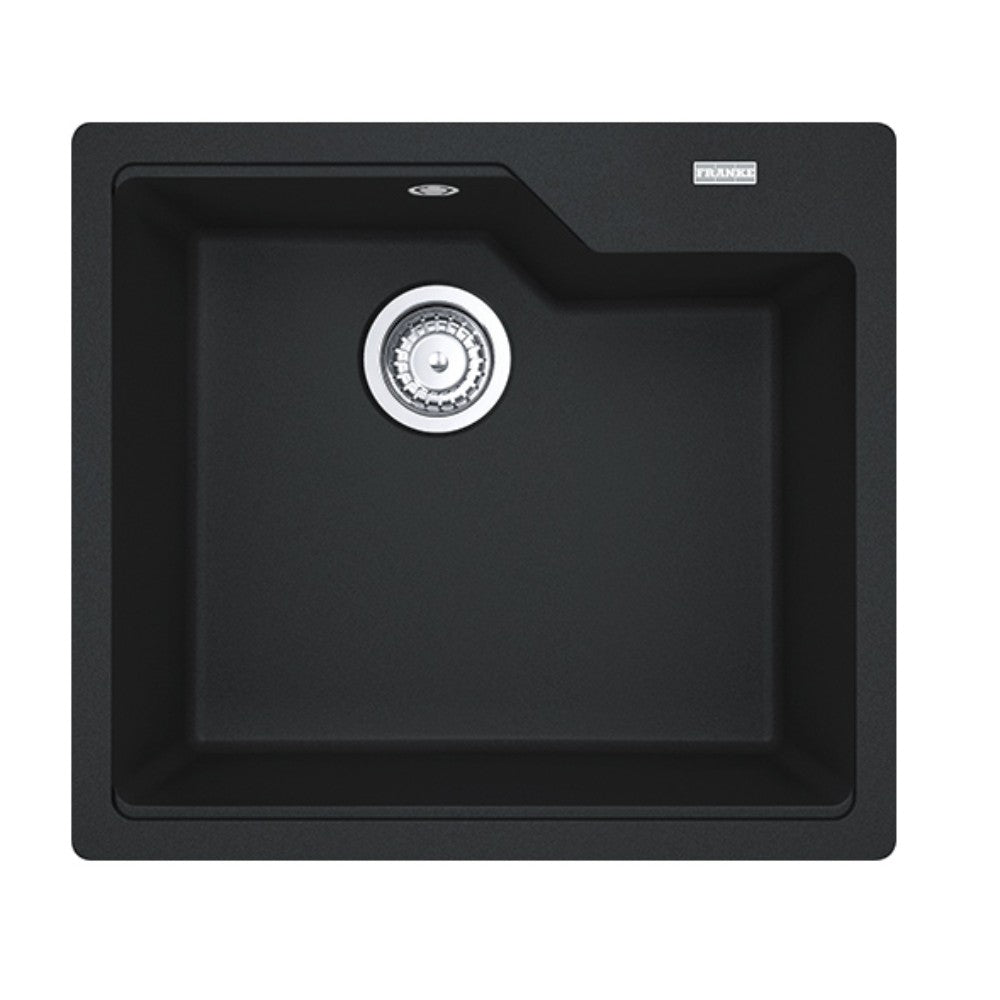 Lavello monovasca Franke Urban UBG 610-56 in fragranite nero 56x50 cm.