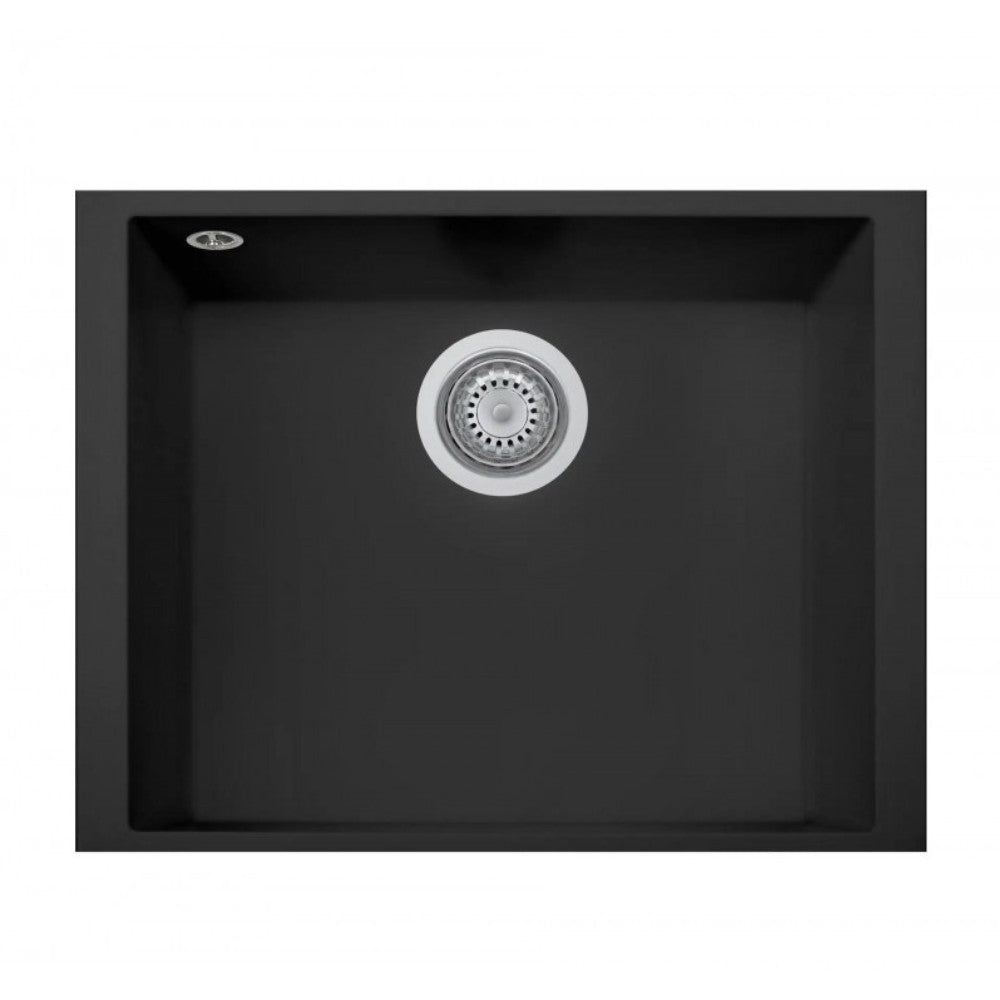 Lavello monovasca Plados ON5610ST sottotop 56x43.5 microUltragranit tecnologia ariapura nero
