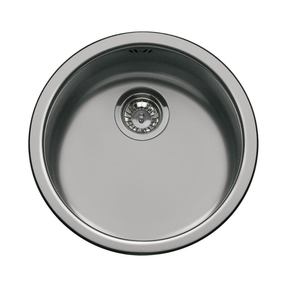Lavello tondo Smeg 10I3PN 43.5 cm PVD acciaio nero
