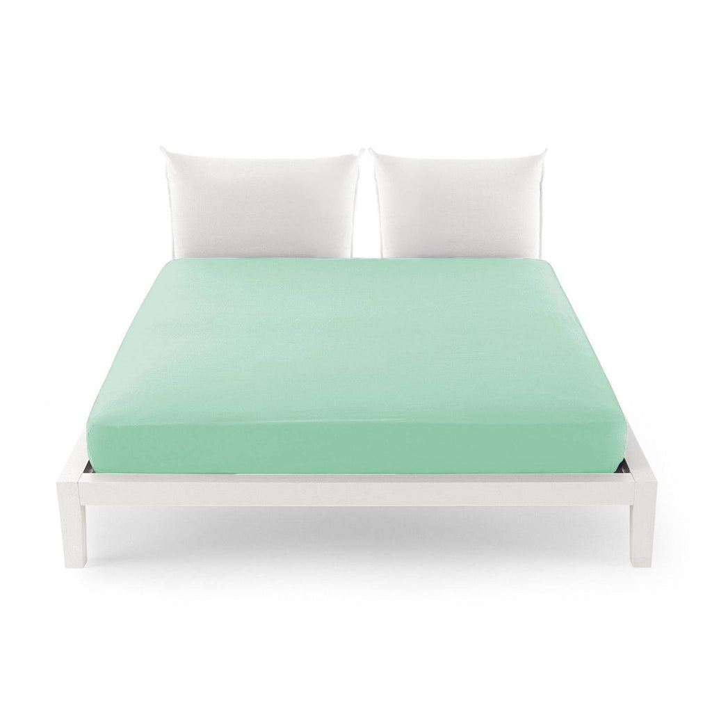 Lenzuolo Sotto Singolo con angoli ed Elastico Una Piazza Tinta Unita Cotone Stock - Milano 7 Arte e Design