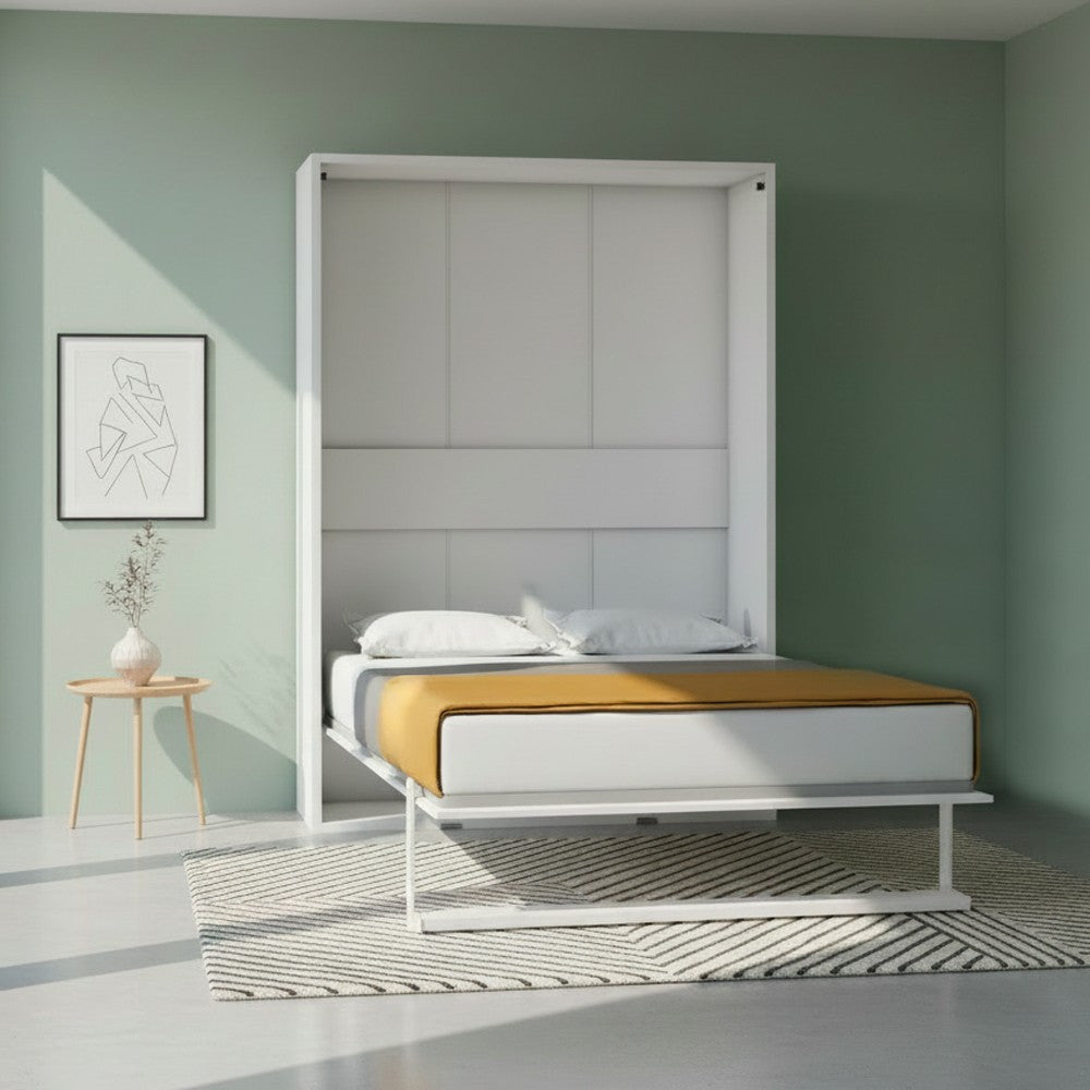 Letto matrimoniale a scomparsa Loft bianco