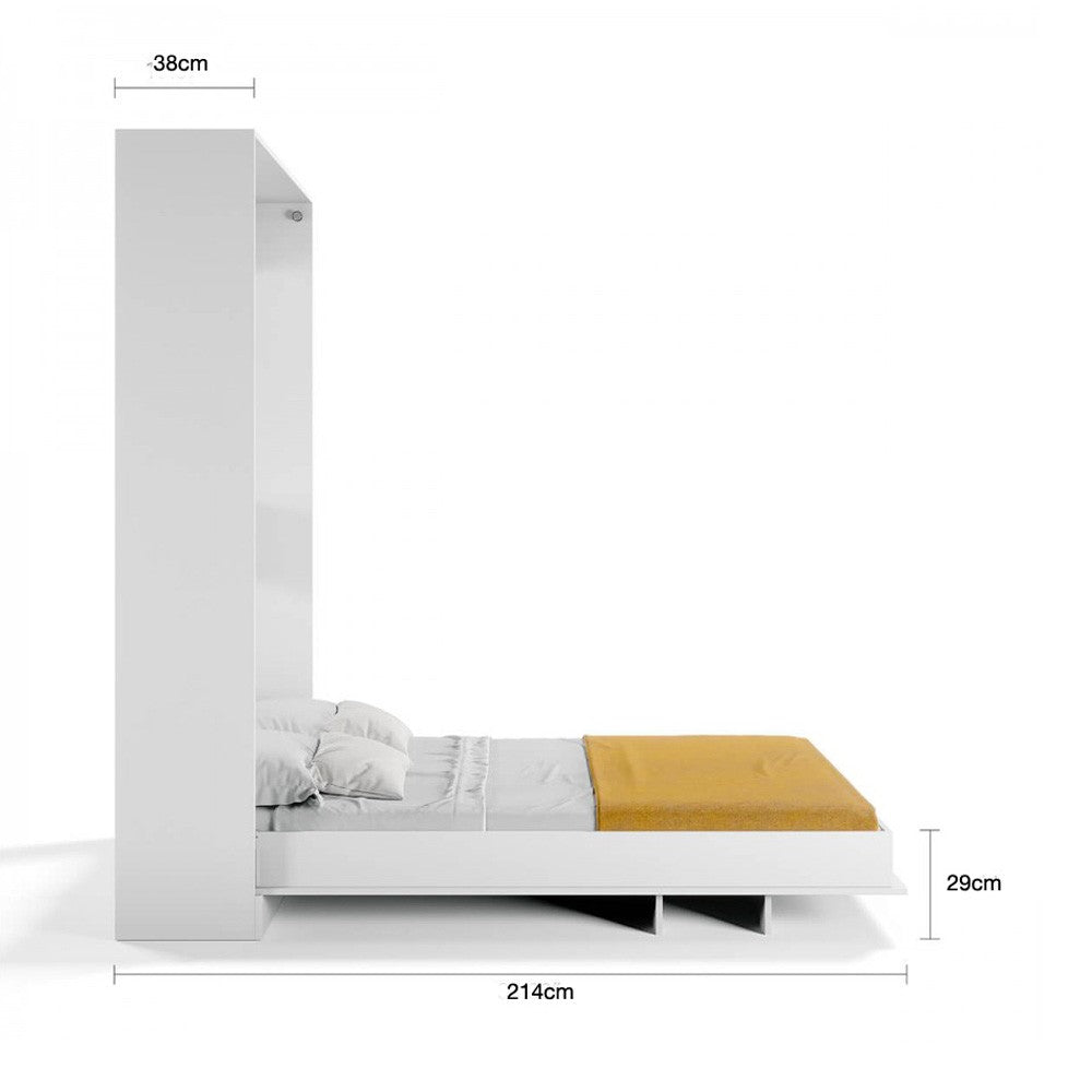 Letto matrimoniale estraibile Primer colore rovere