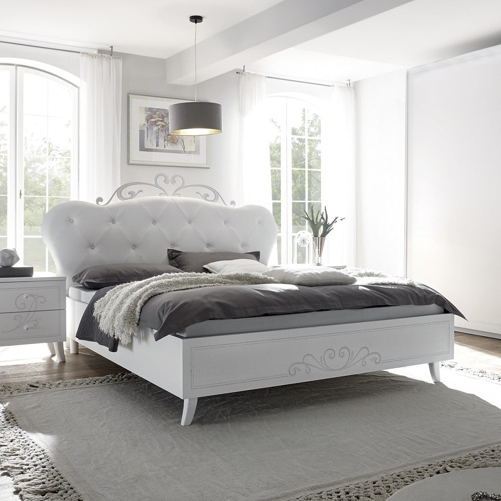 Letto Pamuk in legno bianco