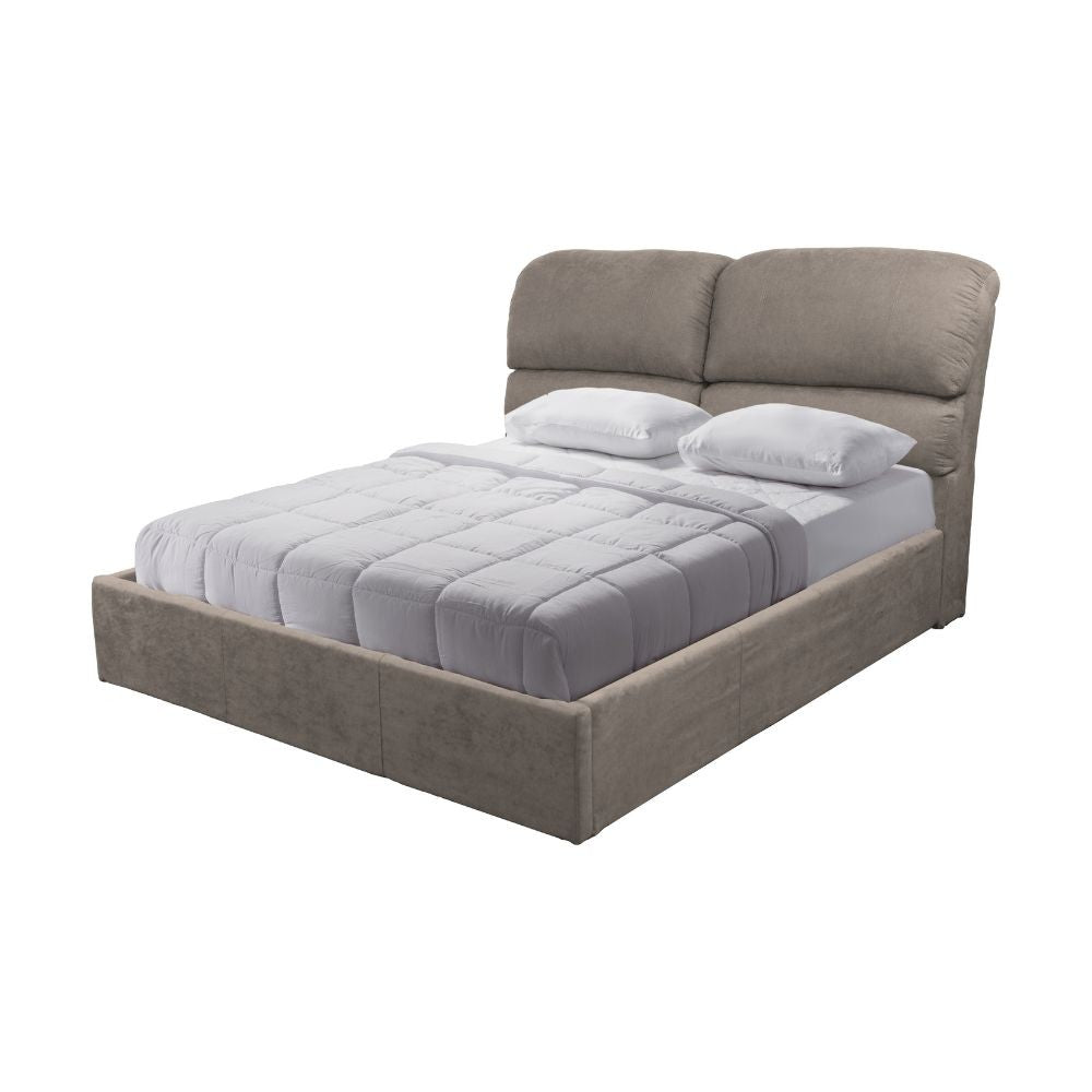 Letto una piazza e mezzo Sofaback contenitore in tessuto Enjoy 03 taupe