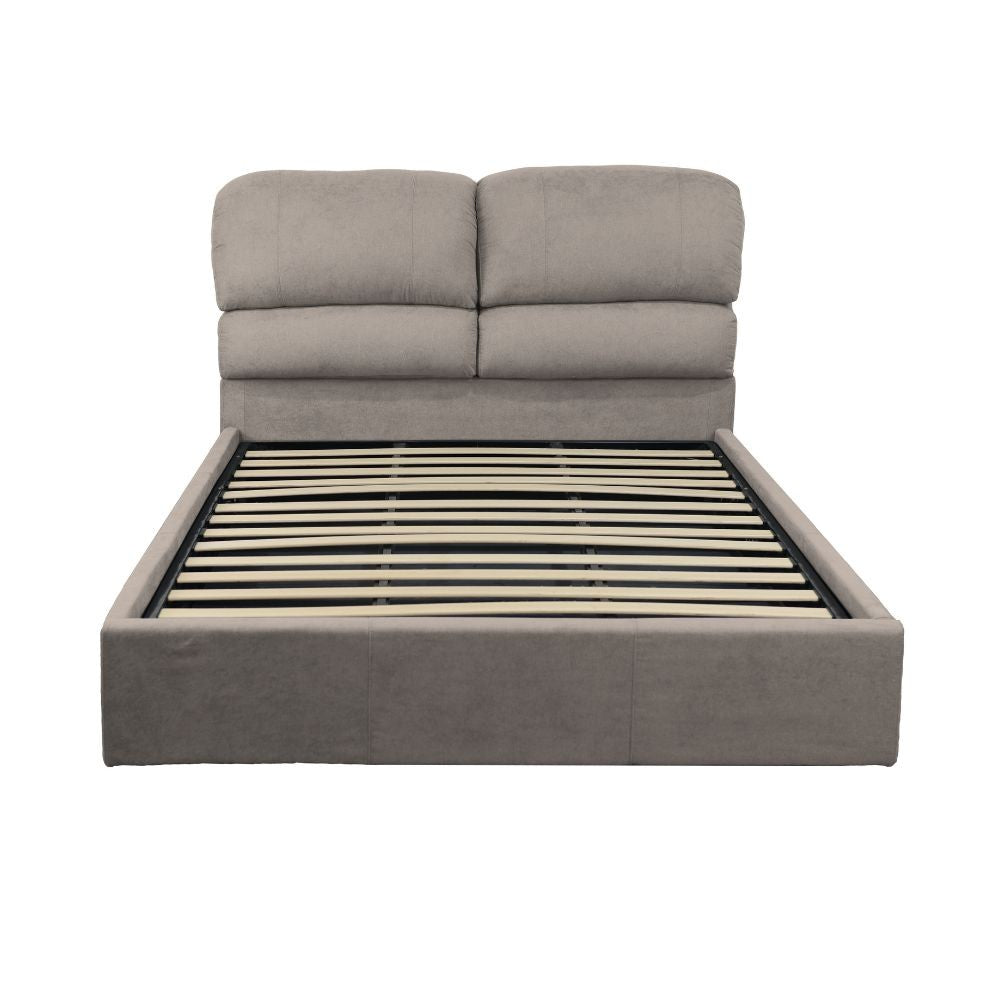 Letto una piazza e mezzo Sofaback contenitore in tessuto Enjoy 03 taupe