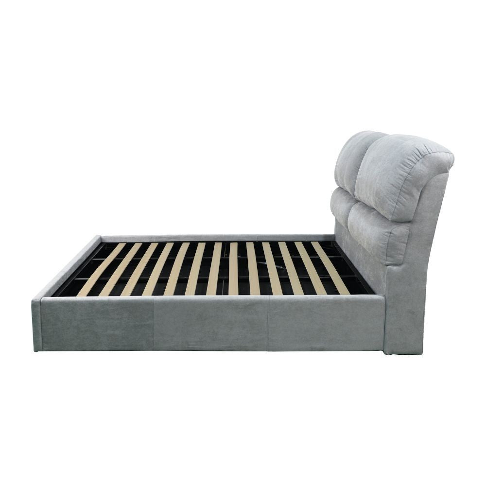 Letto una piazza e mezzo Sofaback contenitore in tessuto Enjoy 20 light gray