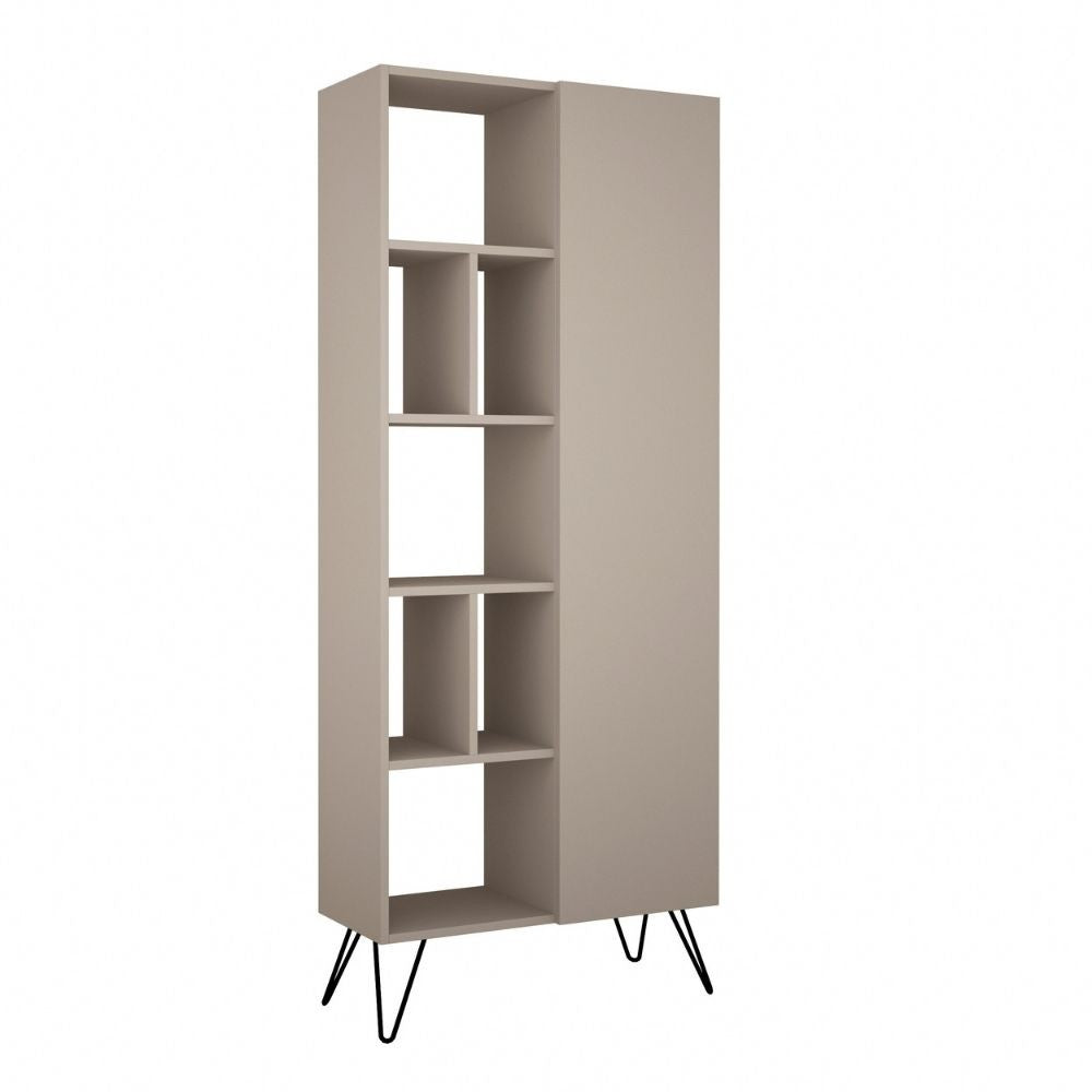 Libreria Jedda tortora con anta  80,6x191