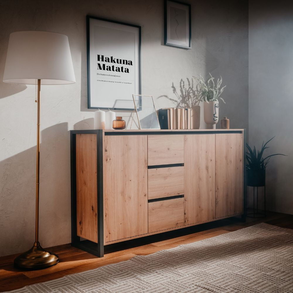 Madia Denver 3 160x40x88H quercia antracite