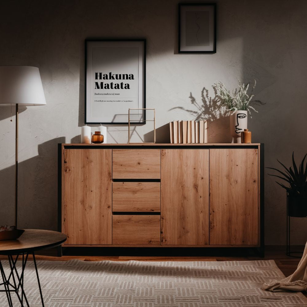 Madia Denver 3 160x40x88H quercia antracite