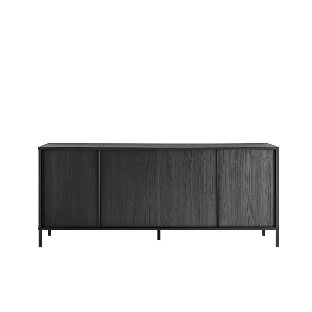 Madia Giugi 4 ante nero frassinato 206x40x86