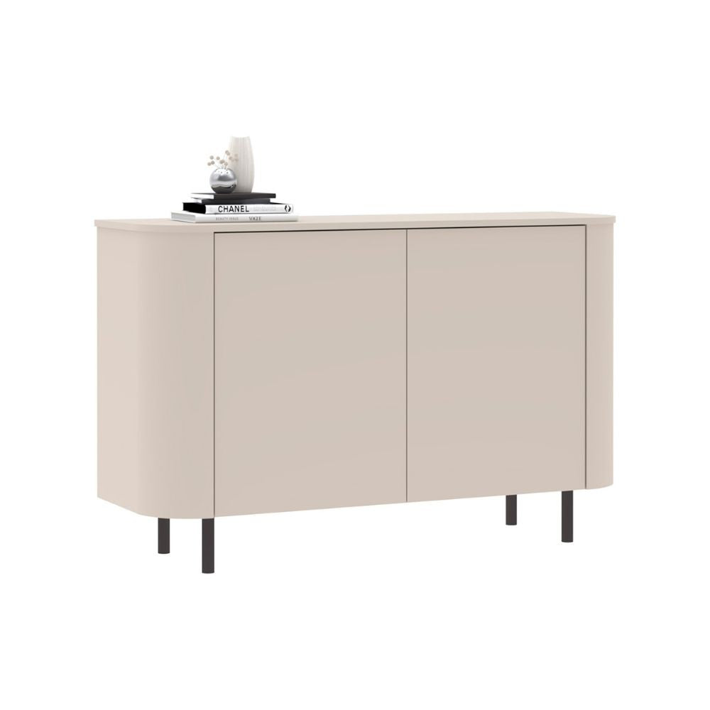Madia Marini con 2 ante 130x43x85 H cm colore cashmere