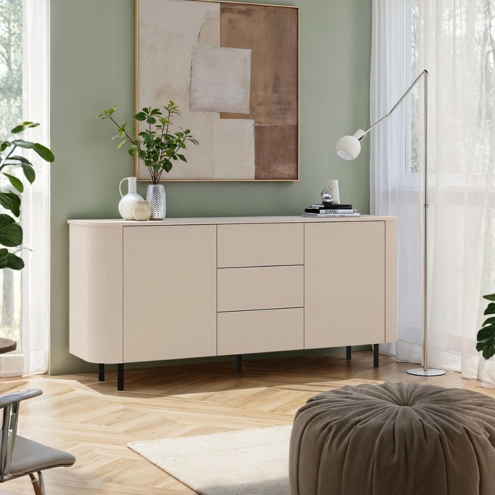 Madia Marini con 2 ante e 3 cassetti colore cashmere