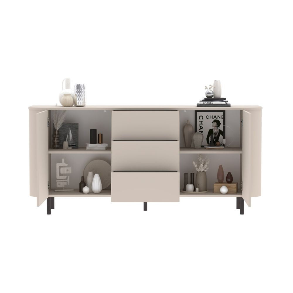 Madia Marini con 2 ante e 3 cassetti colore cashmere