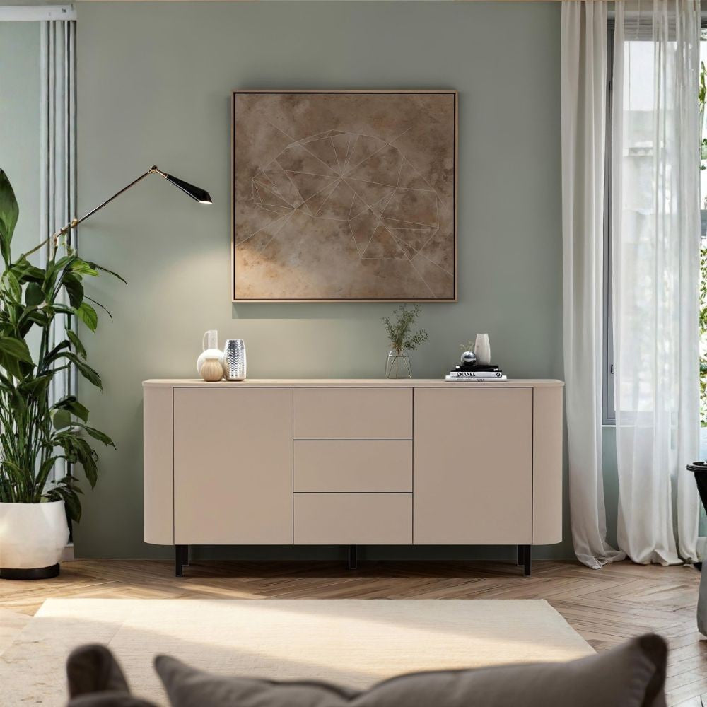 Madia Marini con 2 ante e 3 cassetti colore cashmere
