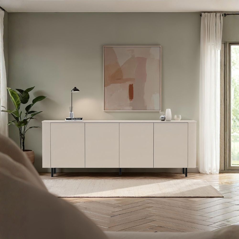 Madia Marini con 4 ante 230x43x85 H cm colore cashmere