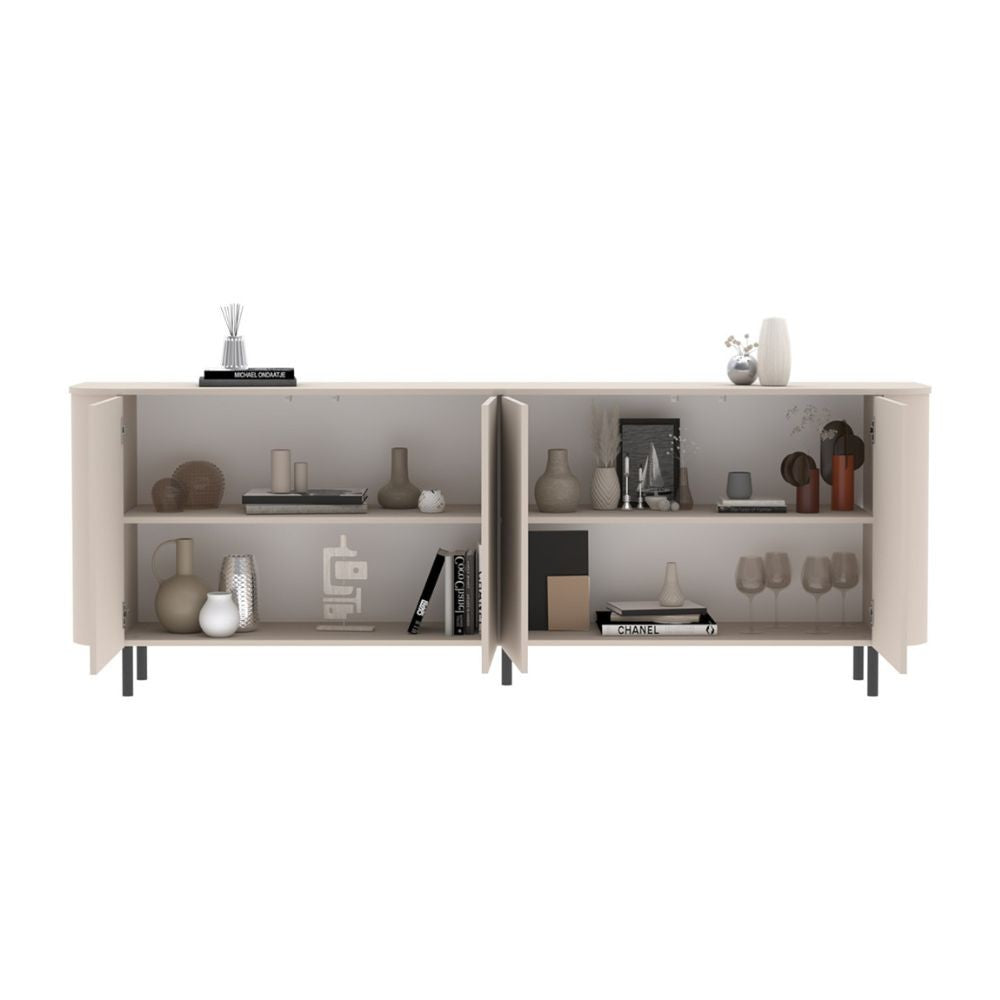 Madia Marini con 4 ante 230x43x85 H cm colore cashmere