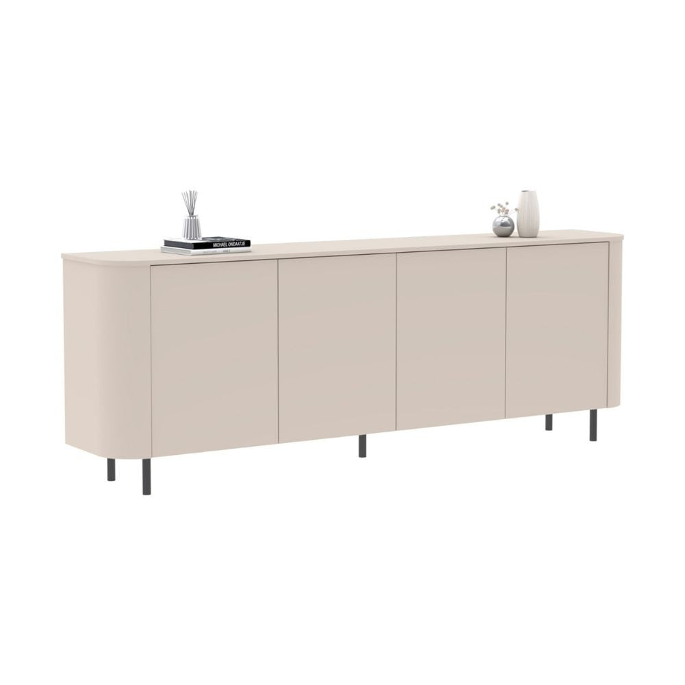 Madia Marini con 4 ante 230x43x85 H cm colore cashmere