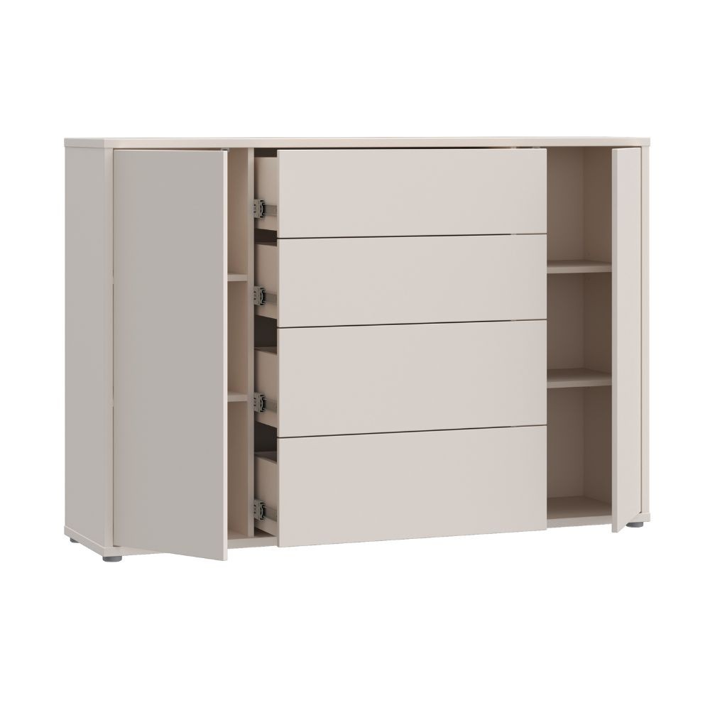 Madia Medea 4 cassetti e 2 ante colore cashmere