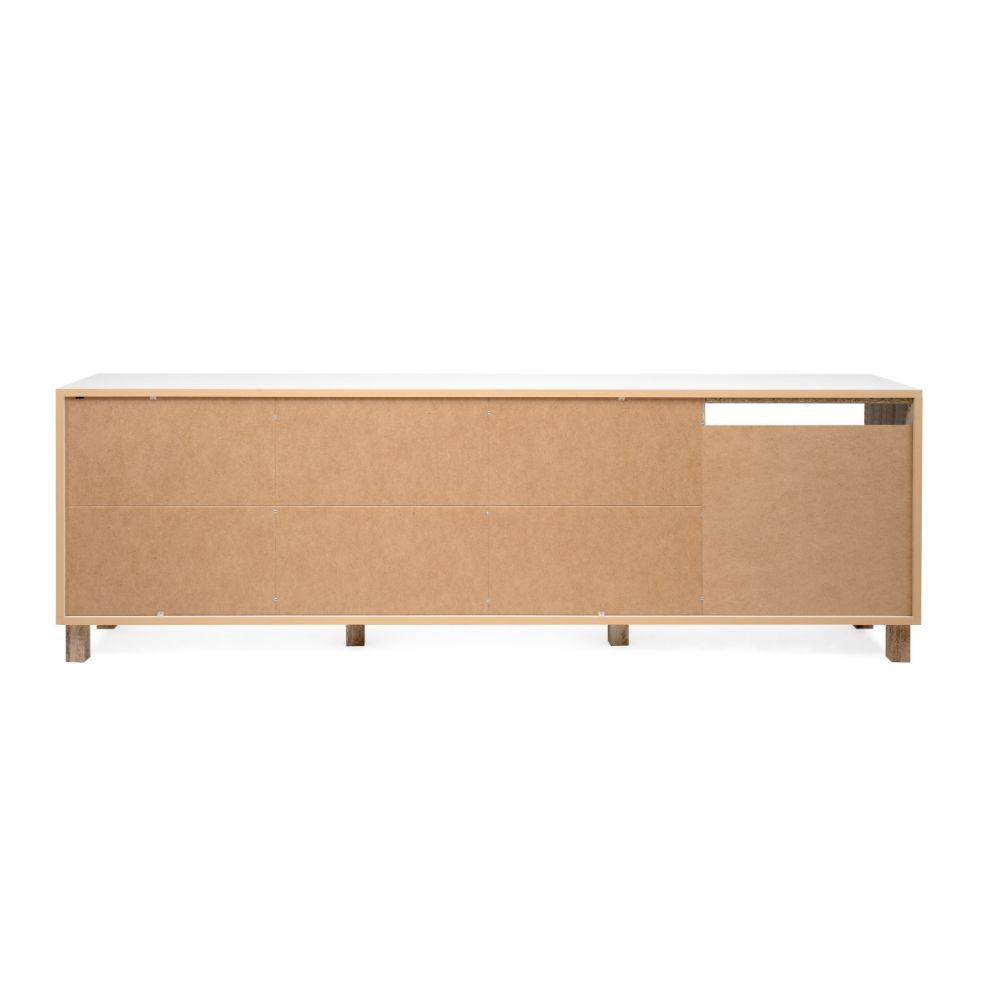 Madia Menorca 57A 3 ante bianco rovere 200x35x64,5