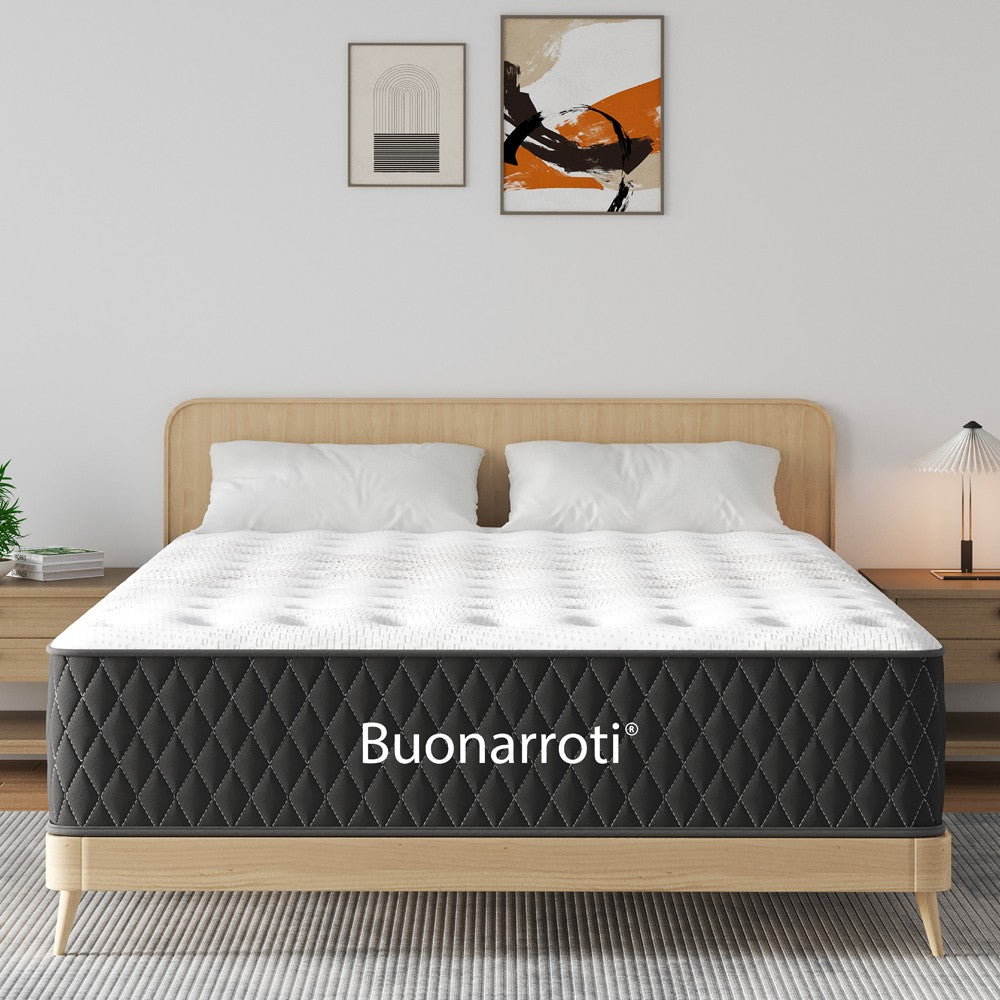 Materasso matrimoniale Aquila in schiuma multistrato e molle insacchettate 160x190x33 H cm.