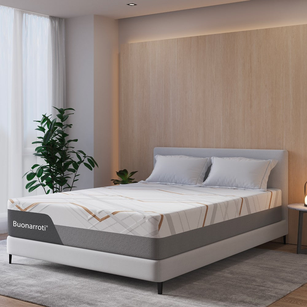 Materasso matrimoniale Corvo con memory foam molle insacchettate e tessuto rinfrescante sfoderabile 160x190x30H cm.