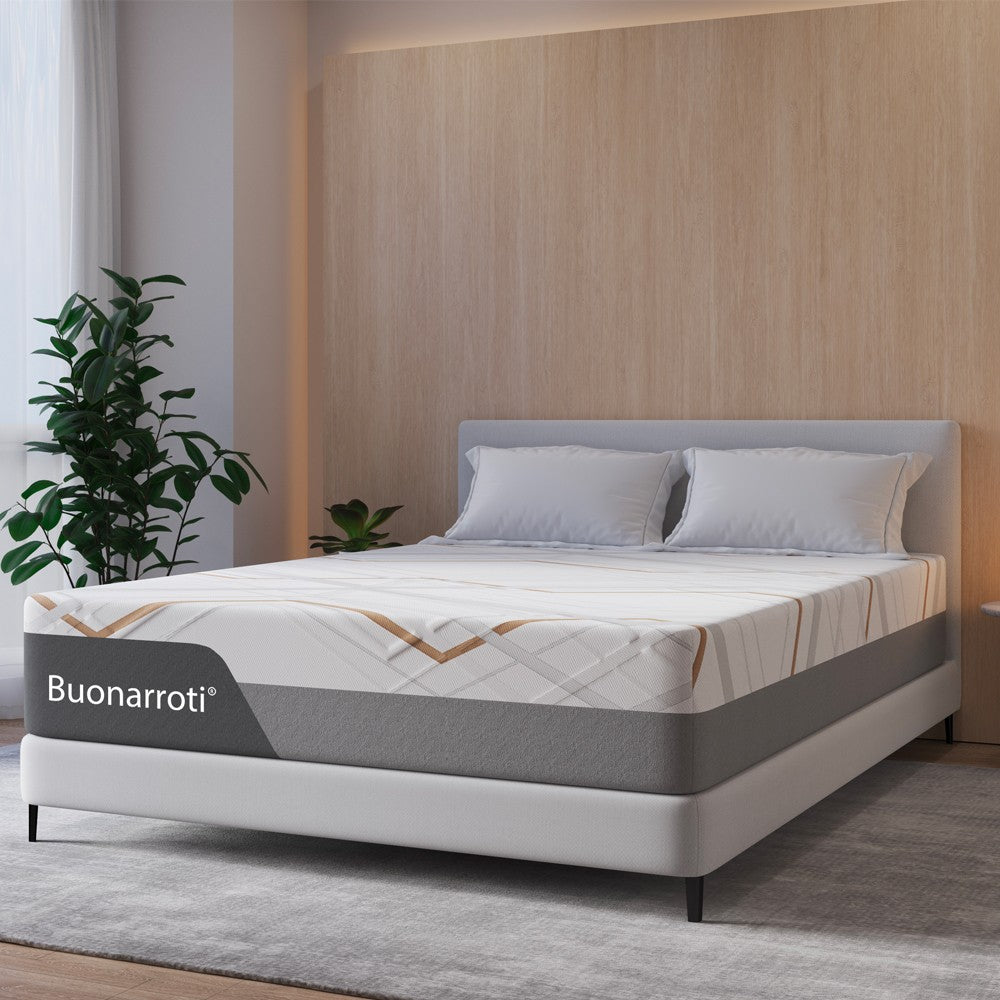 Materasso matrimoniale Corvo con memory foam molle insacchettate e tessuto rinfrescante sfoderabile 160x200x30H cm.