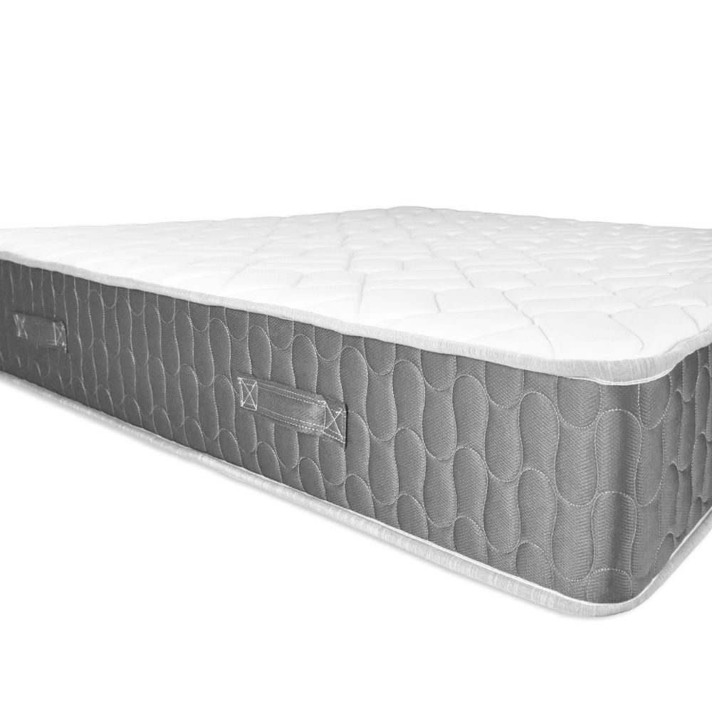 Materasso matrimoniale Palladio con bordo grigio 180x200x25 H cm. in schiuma poliuretanica e memory non sfoderabile