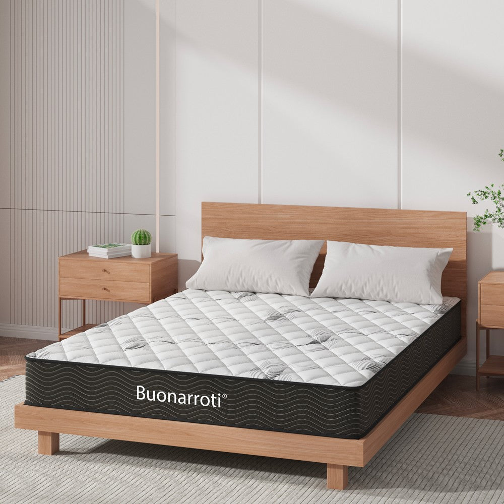 Materasso matrimoniale Tarico 160x190x22.3 H cm. con molle insacchettate e strato in memory foam