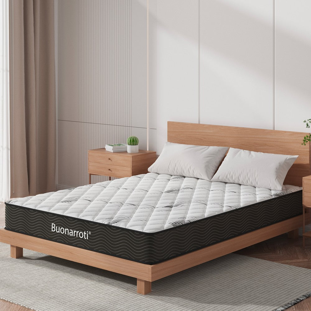 Materasso matrimoniale Tarico 160x190x22.3 H cm. con molle insacchettate e strato in memory foam